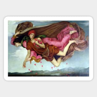 Night and Sleep - Evelyn de Morgan 1878 Sticker
